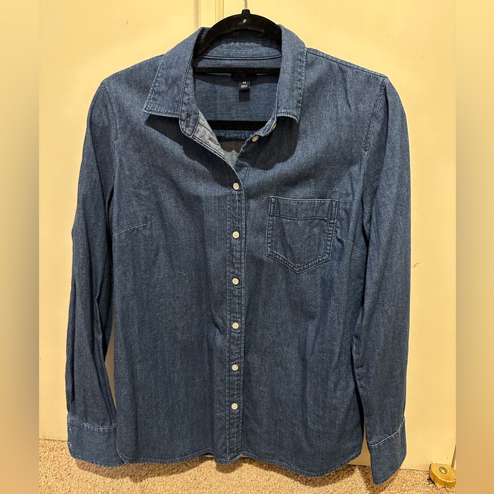 J.Crew Dark Chambray button down
